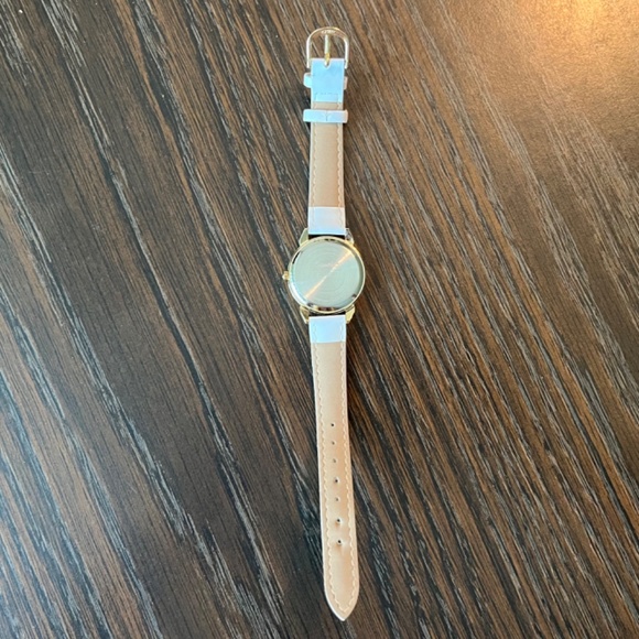 Hello Kitty Watch, Gold Crystals, White Band - Picture 6 of 10